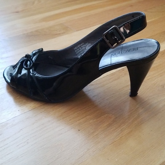 Peeptoe Patent Leather Slingbacks - Picture 4 of 7